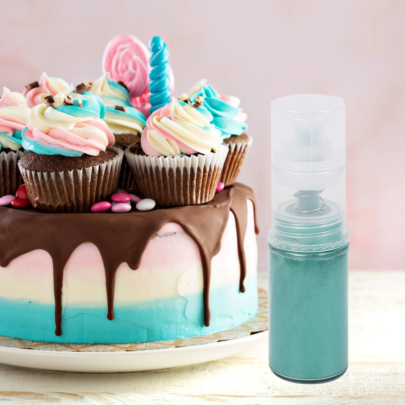 

Порошок для украшения тортов, распылитель в бутылке, дизайн для выпечки, цветная пыль, макарон, шоколад, серебряный жемчуг, блестящая пудра