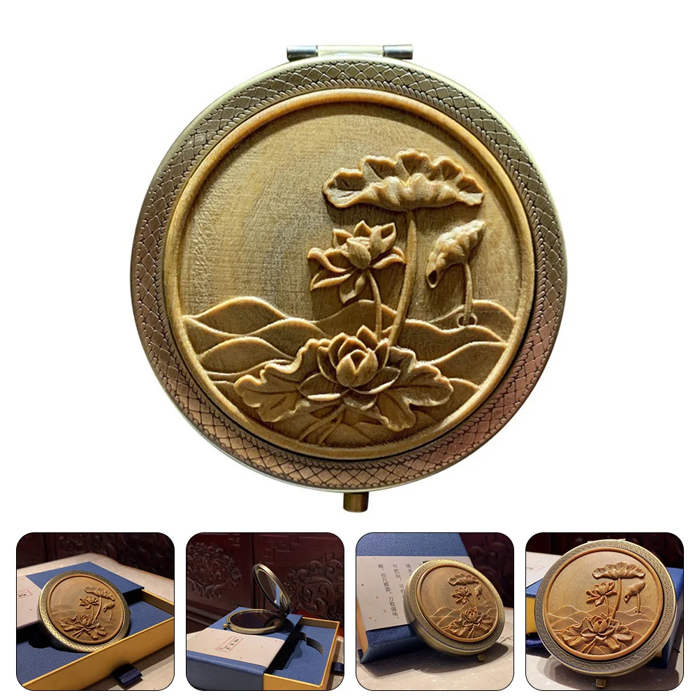 

1pc Beautiful Convenient Double-sided Makeup Mirror Pocket Mirror for Ladies Girls