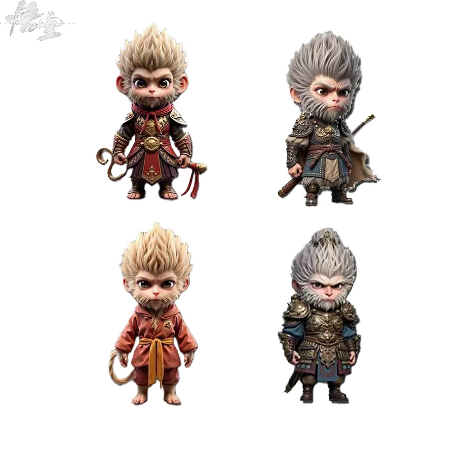 Фото Брелок для ключей Акриловый кулон Черный Миф Sun Wukong Monkey King The Destined One Брелок для ключей Вентиляторы Коллекционировать Купите 1, получите 1 бесплатно №1