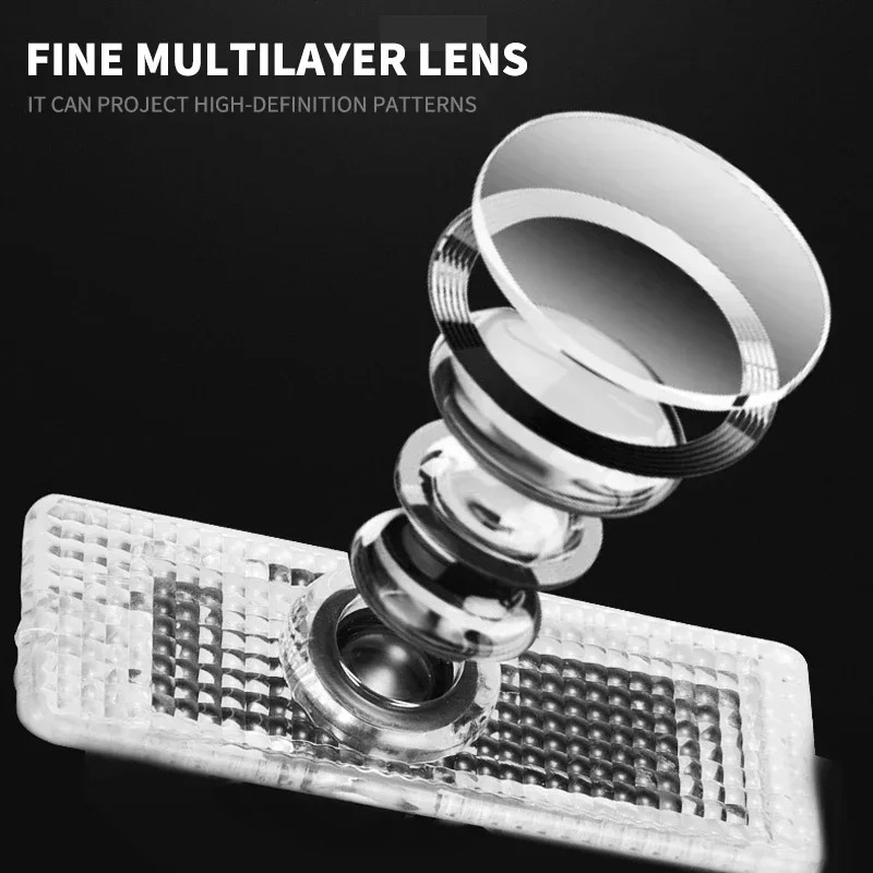 Светодиодный автомобильный HD дверной светильник лазерный проектор