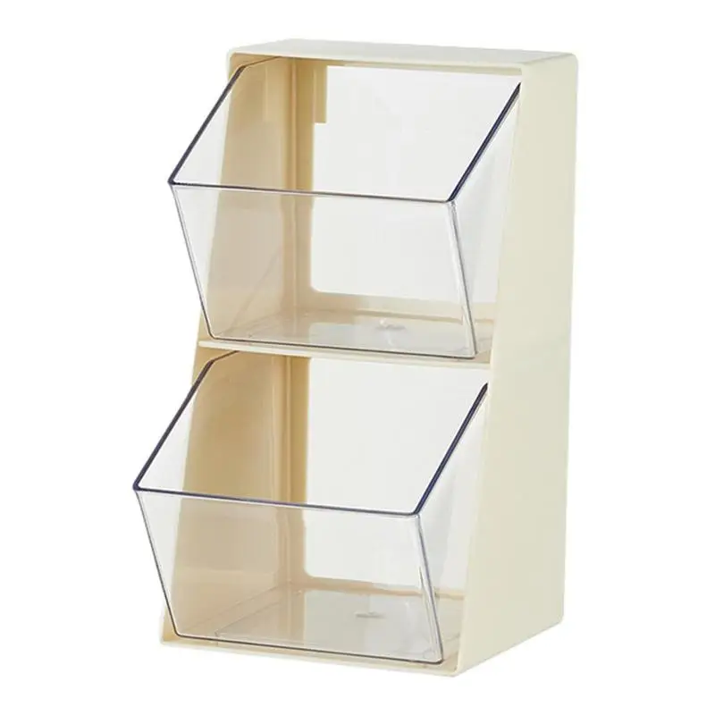 

Tea Bag Display Rack 2 Tier Transparent Stackable Holder For Tea Bags Caddy Box Containers Packet Rack Teabag Shelf