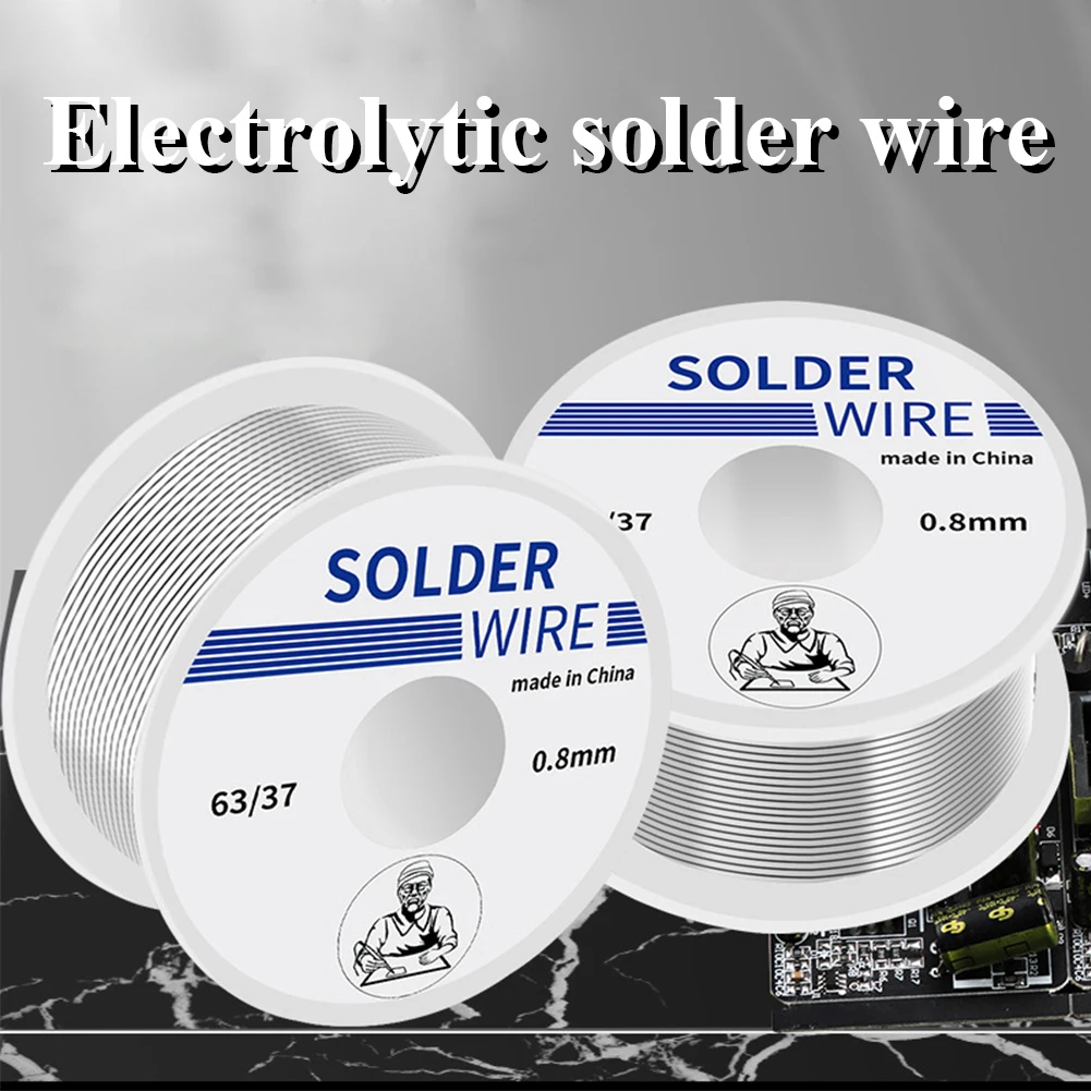 

0.8/1.0mm 20g 50g 100g Soldering Tin Wire Tin Melt Rosin Core Solder Soldering Wire Roll No-clean FLUX 2.0%