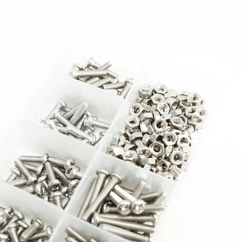 Винт с шестигранной головкой M1 M1.2 M1.4 M1.6 M2.5 M3 304 Нержавеющая сталь Phillips круглой и