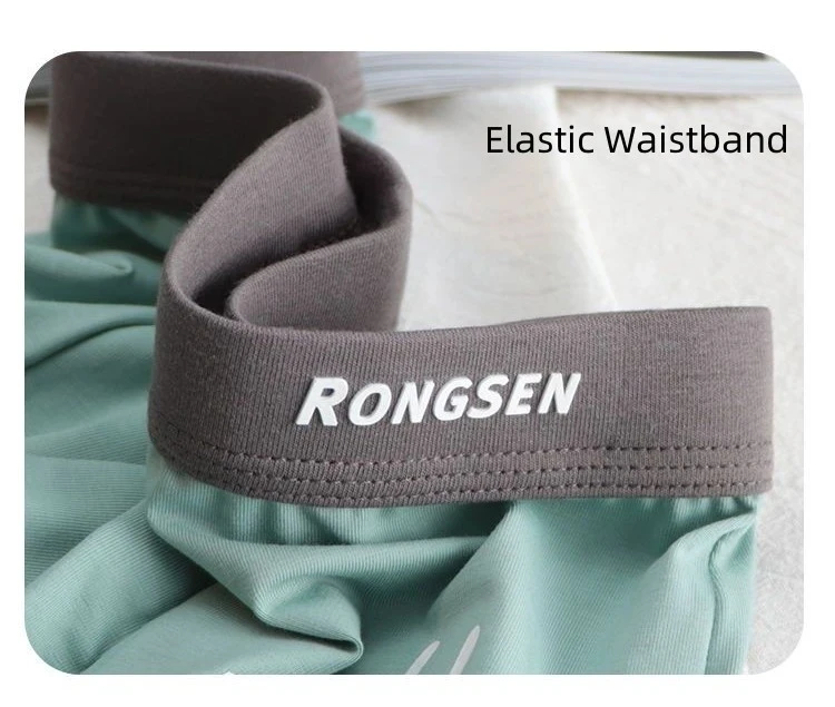 2023 Fashion Cotton Men Breathable Comfortable Soft Simple Boys Solid Letters Underpants Underwear With Flat Bottom Boxers