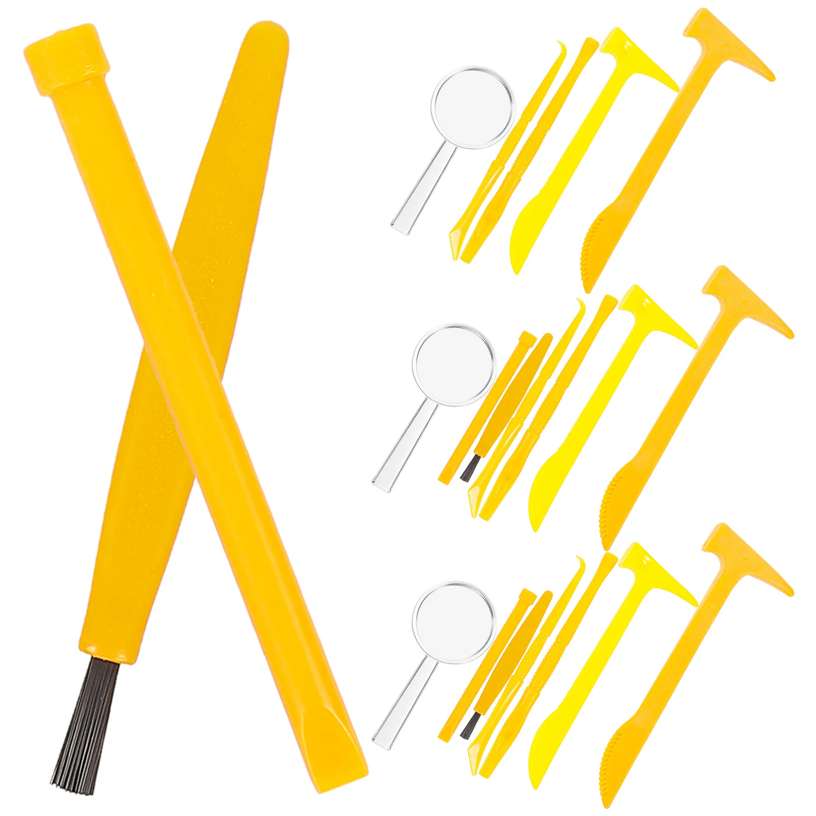 

21pcs Digging Hammer Chisel Brush Archaeological Excavation Tools Educational Digging Tools