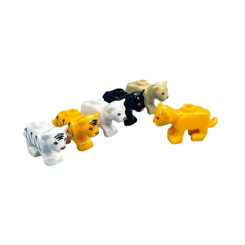 

Конструктор игрушечный MOC, леопард, Лев, тигр, 1 комплект