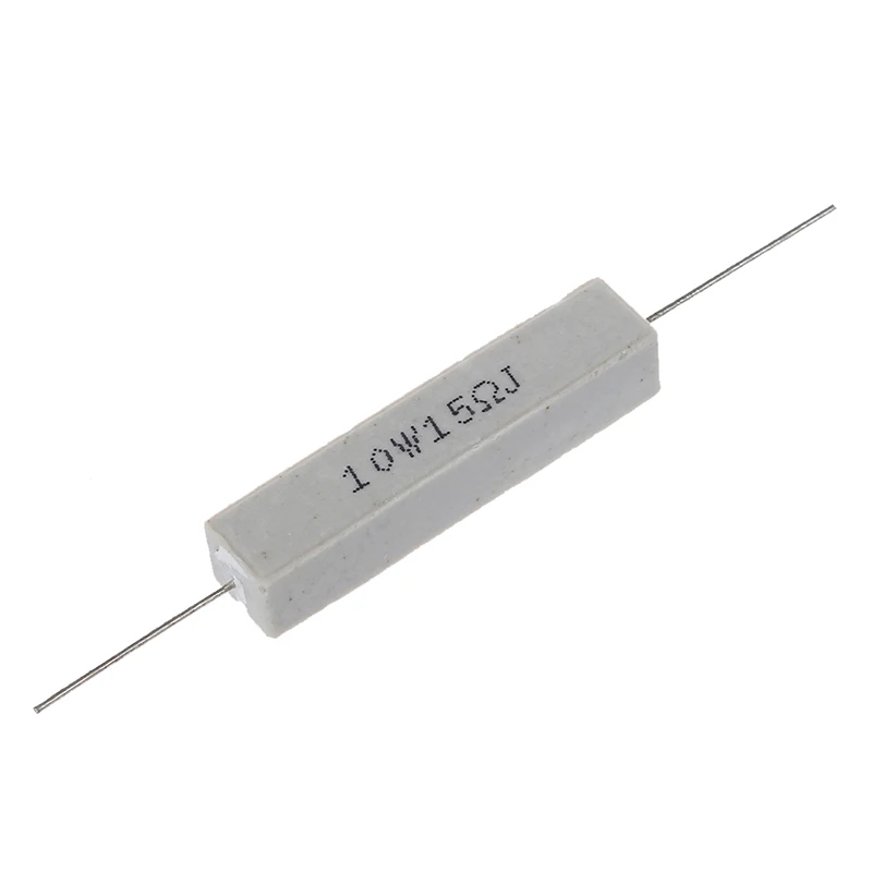 

LJL-5 Pcs 10 Вт 15 Ом 5% проволочный керамический цементный резистор