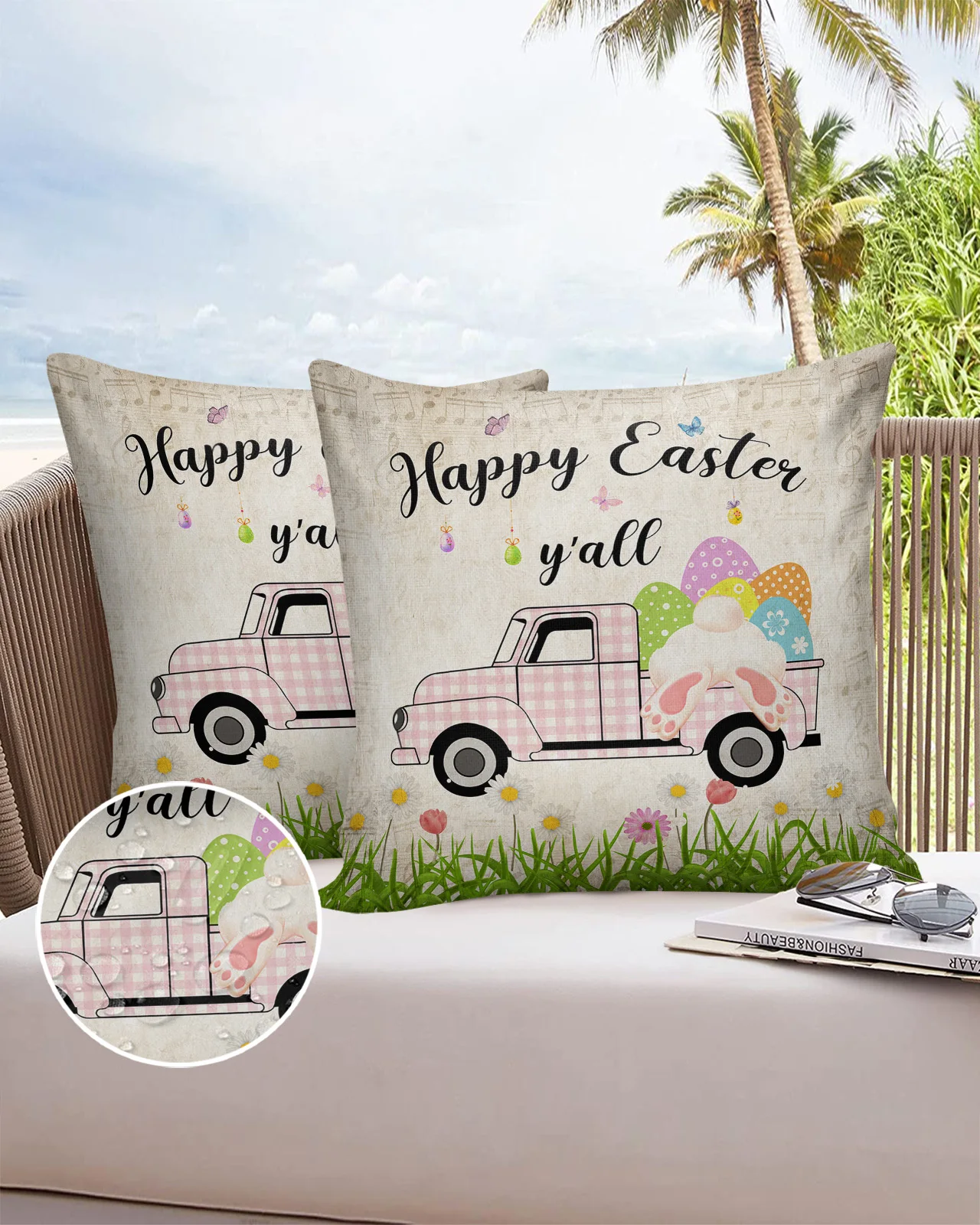 

2/4 шт., декоративные водонепроницаемые чехлы для диванных подушек