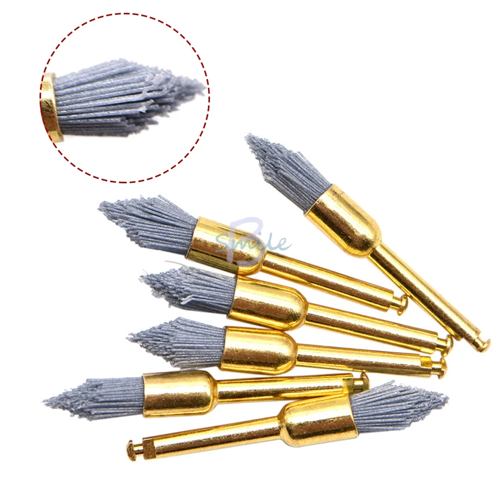 

10pcs/pack Dental Polishing Brush Silicon carbide Teeth Polisher Prophy Brushes for Contra Angle Handpiece polishing tool new
