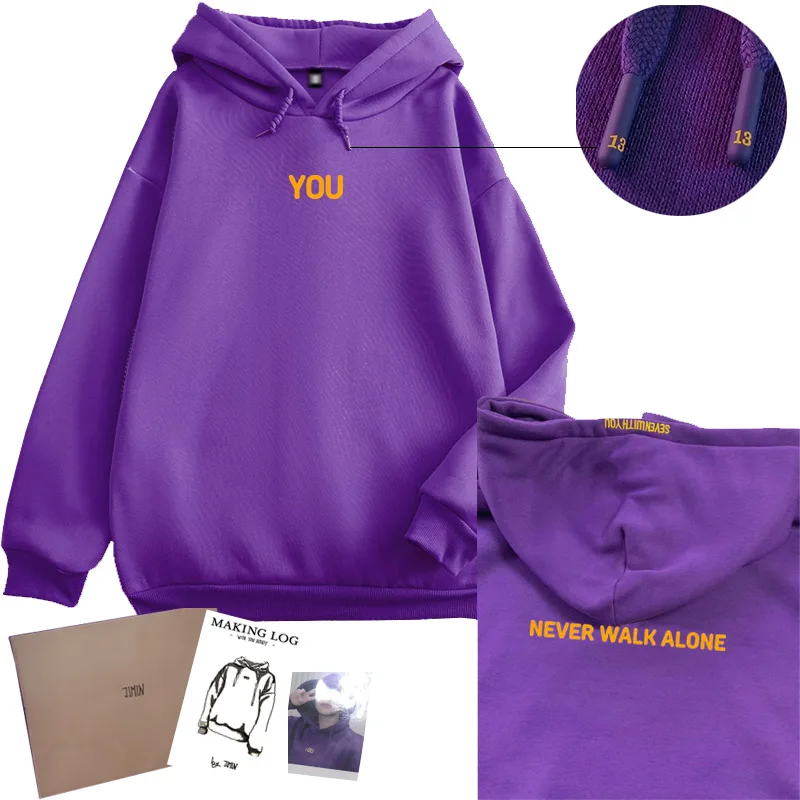 

Original Design Jimin Hoodie Printed Seven With You 13 You Never Walk Alone Digital File Jimin Merch For Fans Card Sweatshirt