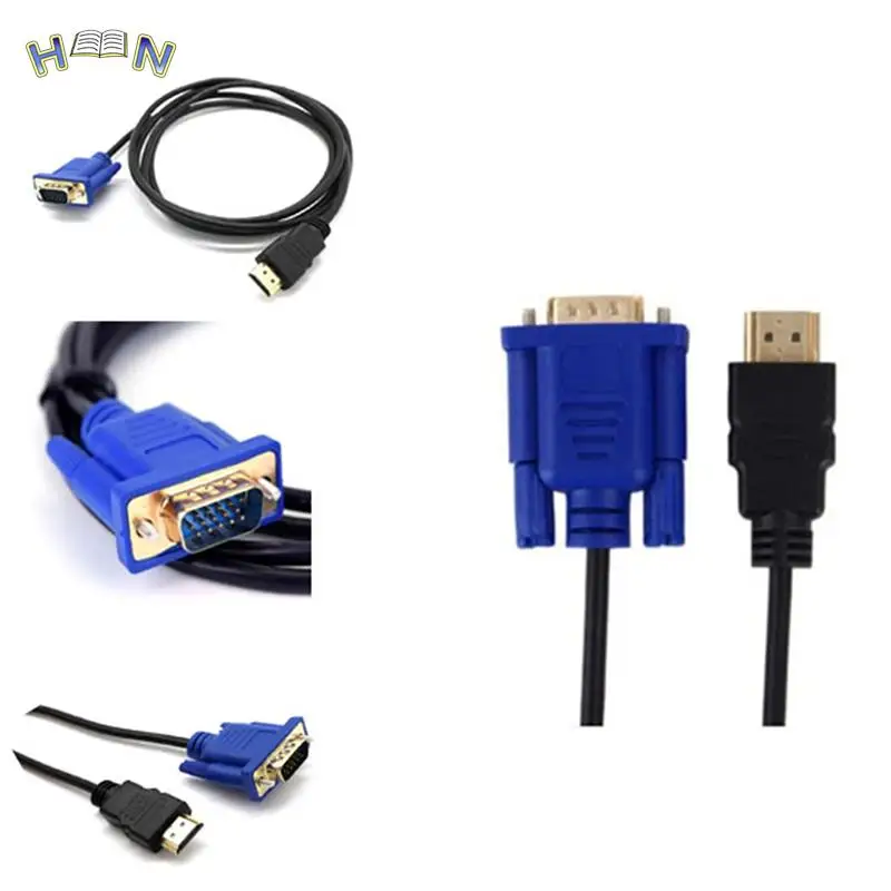 Кабель HDMI к VGA 1080P HD с аудио адаптером кабель HDMI к VGA оптический кабель Прямая поставка 1/10 м