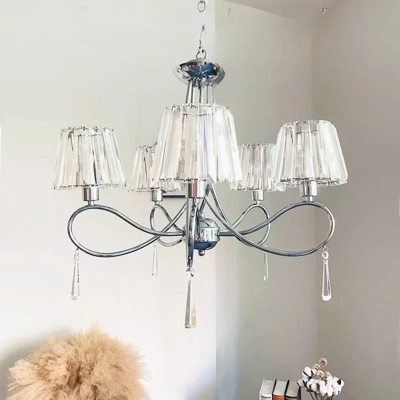 GHJUYIOL Сто складываемых витых трубок маленькая люстра для гостиной во французском