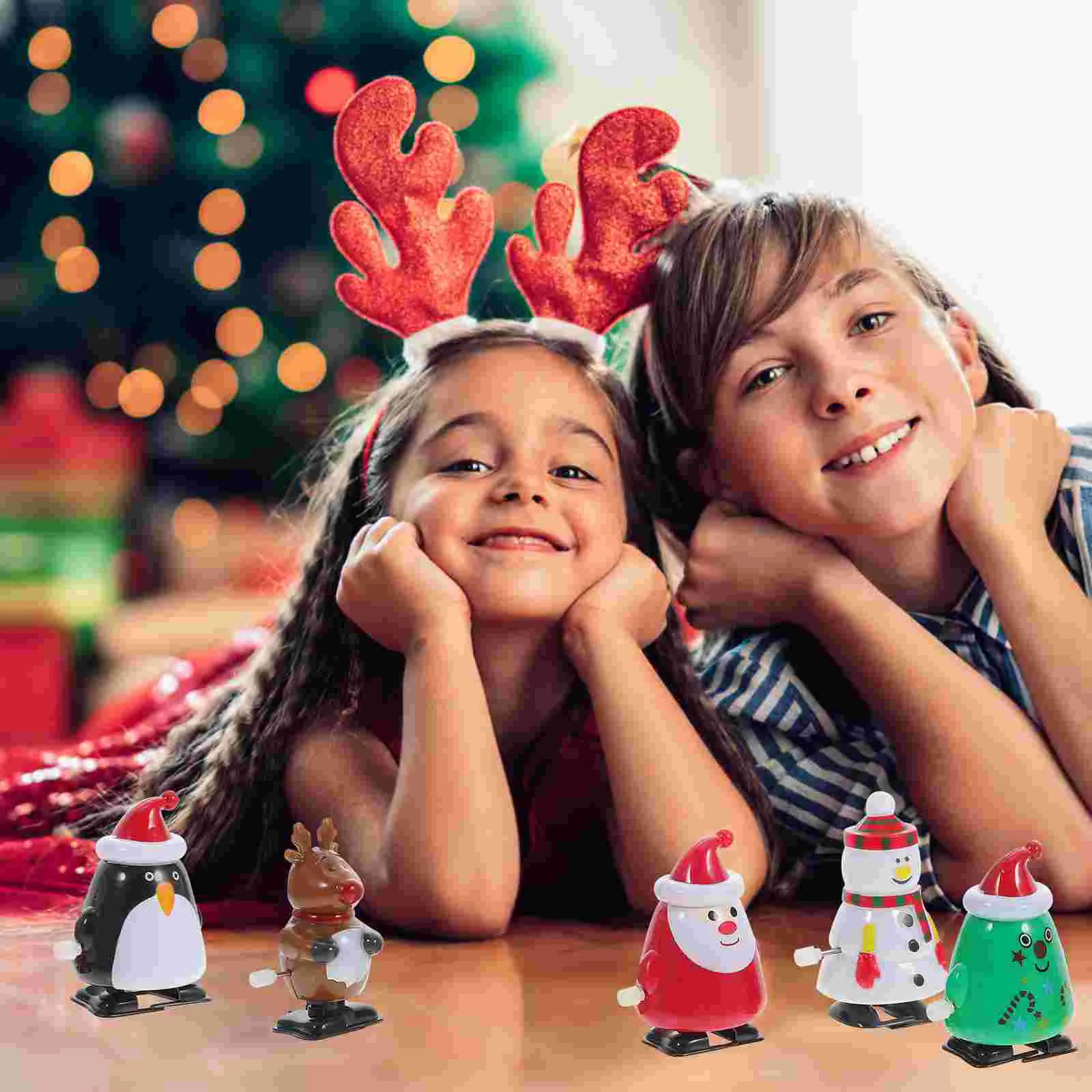 

Clockwork Christmas Toys Toy Windwalking Santa Party Penguin Favors Kids Assortmentstocking Stuffers Carnival Prizes