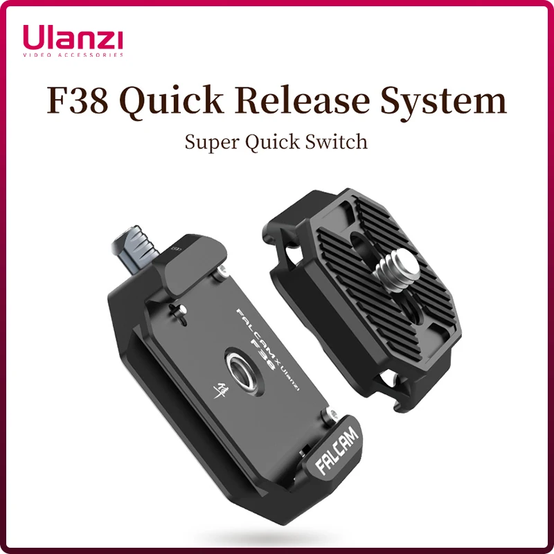 

Ulanzi FALCAM F38 Universal Arca-Swiss Slot Quick Release System Plate Clamp Quick Switch Kit for DSLR Camera Gimbal Tripod