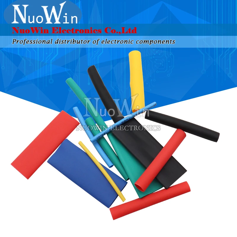 280 шт. полиолефиновые термоусадочные трубки в ассортименте изолированные для