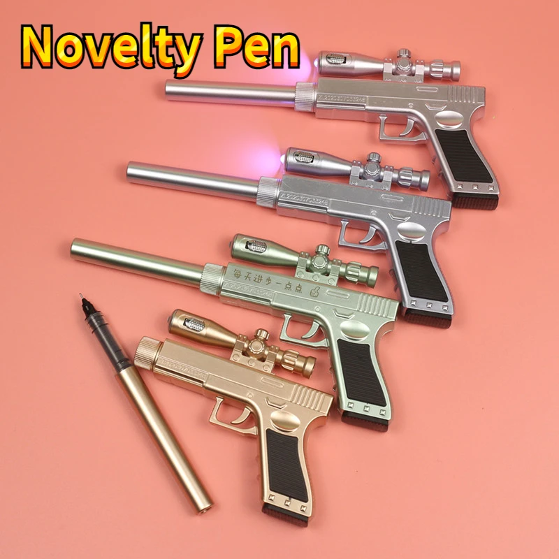 

Креативная светящаяся гелевая ручка, снайперский пистолет, моделирующая форма, игрушечная ручка, студенческая новинка, канцелярские товары, офисные принадлежности, фирменная шариковая ручка