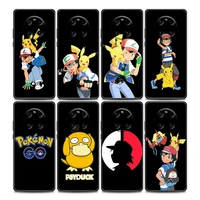 anime pokemon ash phone case for huawei y9 2019 y6 y7 y6p y8s y9a y7a mate 40 20 10 pro lite rs soft silicone case