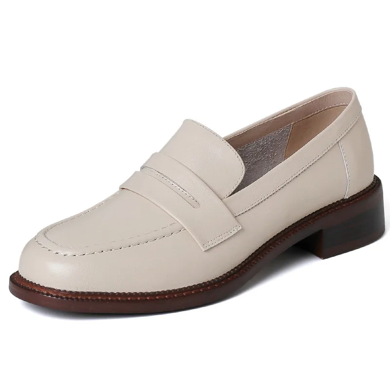 

Dilalula классические женские туфли-лодочки в стиле ретро из натуральной кожи на низком каблуке рабочие повседневные туфли женские лоферы весн...