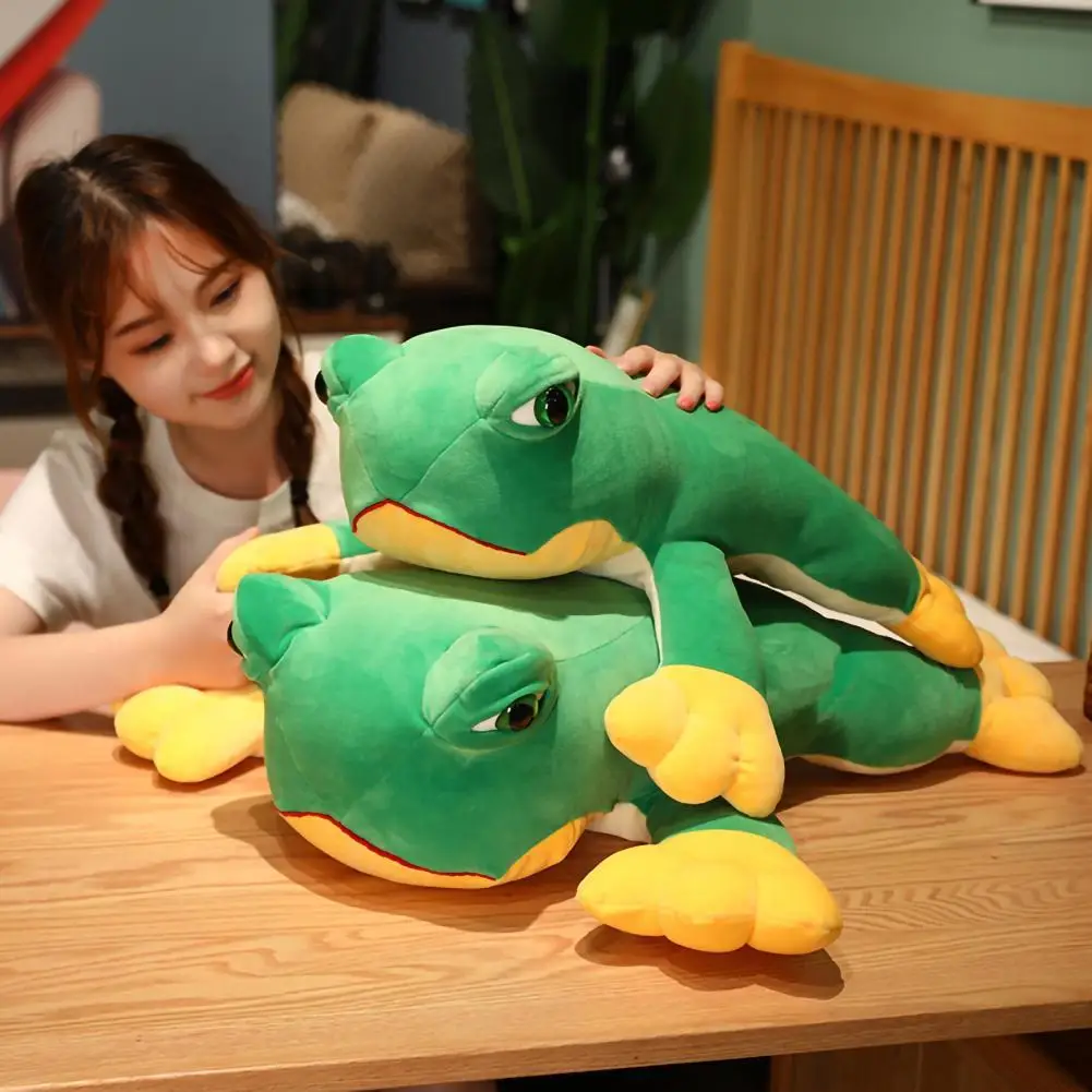 

Multipurpose Lightweight Fade-resistant Frogs Plush Toy Birthday Gift for Dorm