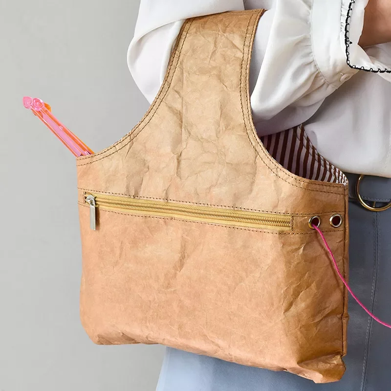 

NewSewing Tool Small Projects Storage Bags Yarn Storage Organizer DIY Apparel Needlework Storage Knitting Tote Bag