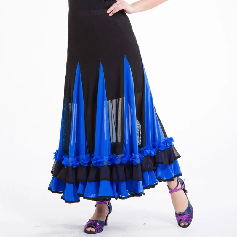 

Юбка с вышивкой и блестками для современных танцев