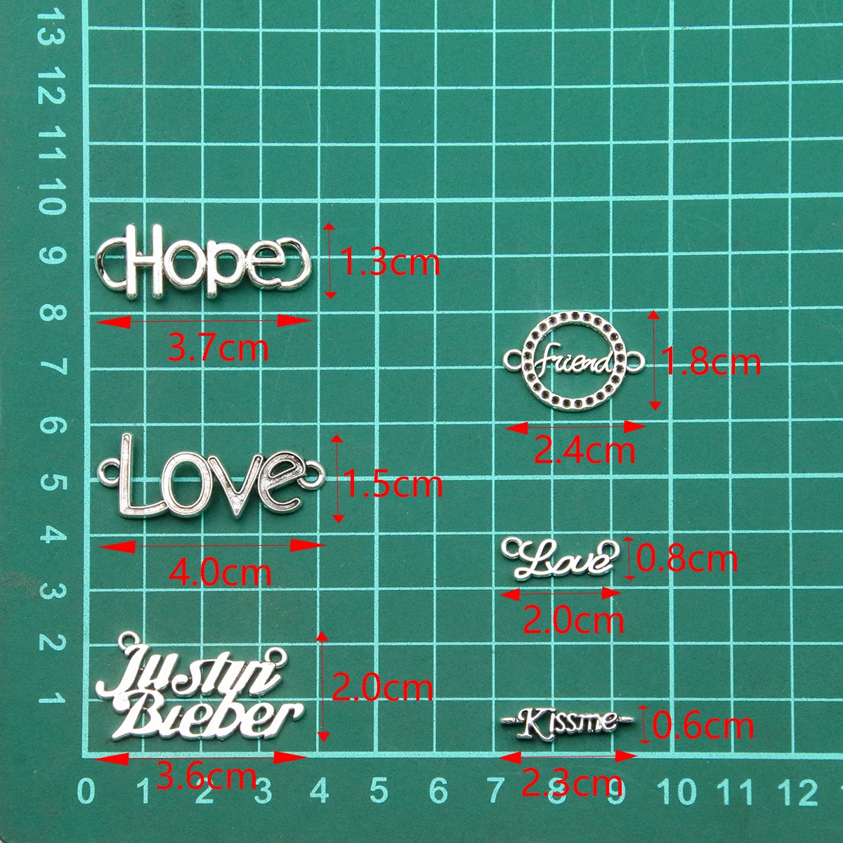 20 sztuk 16 stylów nowy mieszany stop antyczne puste serce angielskie litery Charms do tworzenia biżuterii DIY Handmade złącze motylkowe