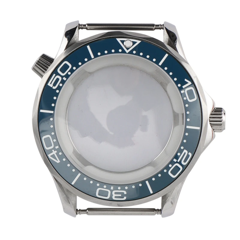 43.5Mm Blue 316L Stainless Steel Case For ETA 2836 Pearl 2813 Switzerland ETA2824-1/2824-2 Seagull 2824