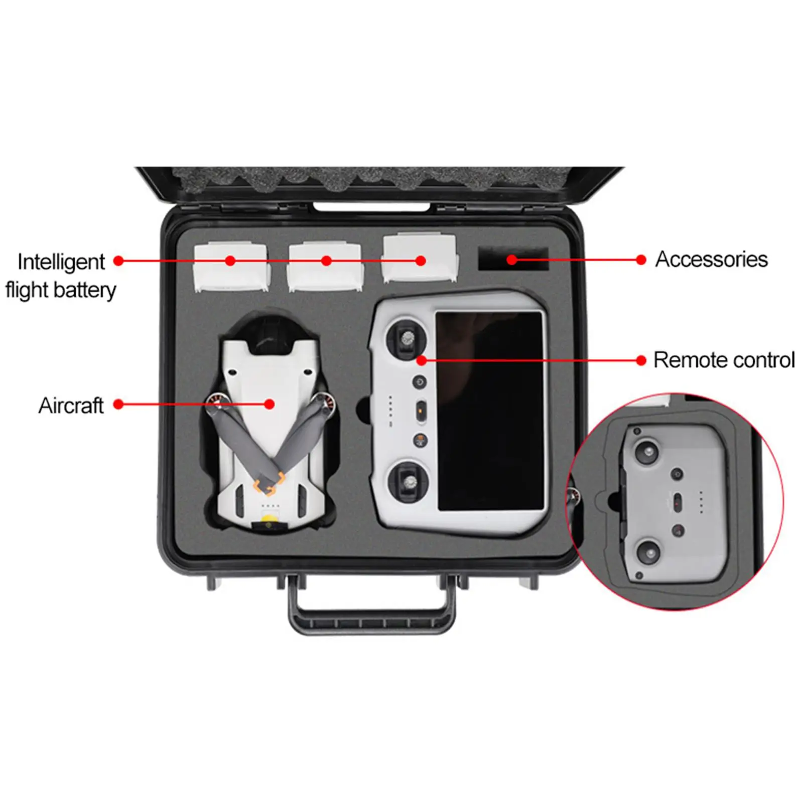 Фото Shockproof Drone Hard Shell Box Organizer Plastic Waterproof Case for DJI Mini 3 Pro Quadcopter Accessories Shockproof Drone Hard Shell Box Organizer Plastic Waterproof Case for DJI Mini 3 Pro Quadcopter Accessories
