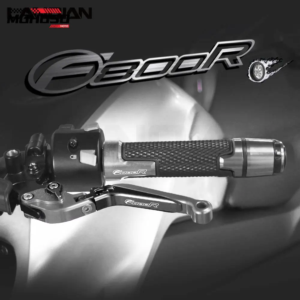 

Motorcycle Accessories Aluminum Brake Clutch Levers Handlebar Hand Grips ends For BMW F800R F 800 R F800 R 2009-2016 2014 2015