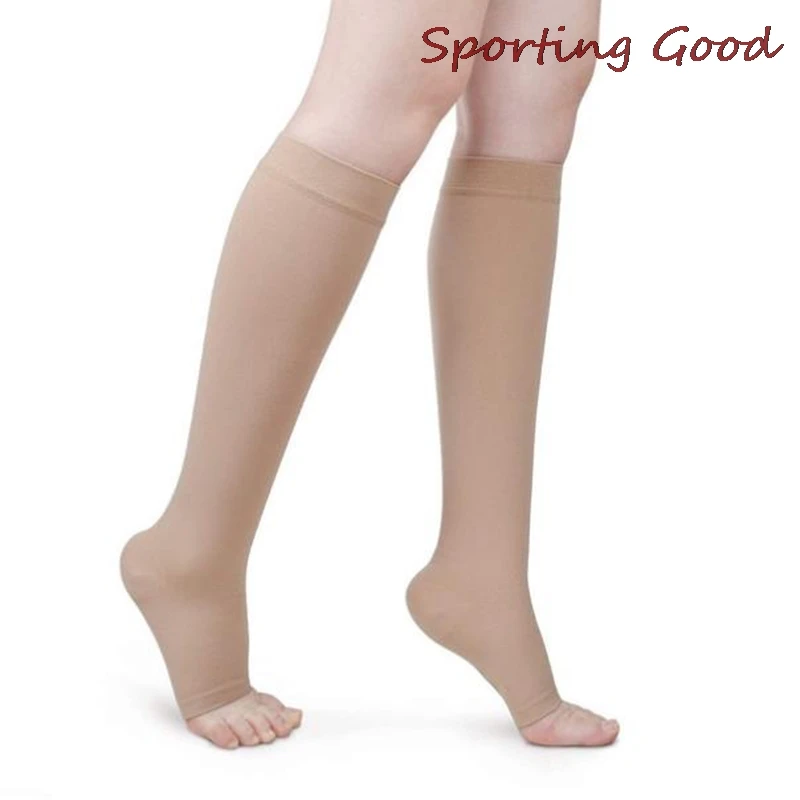 

1 Pair S-XL Below Knee Support Stockings Varicose Vein Circulation Compression Sporting Sock