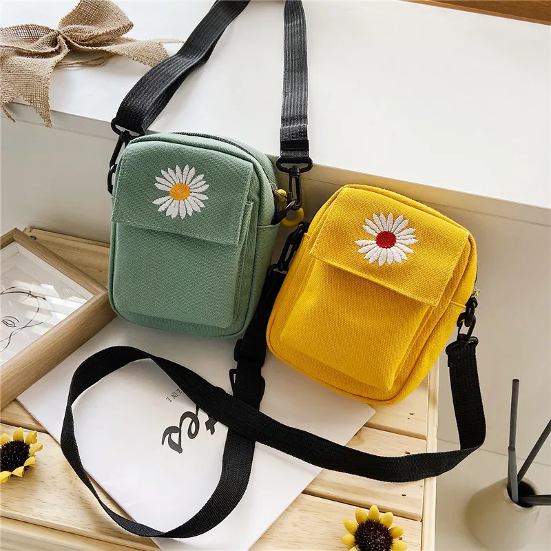 Women Small Causal Canvas Square Messenger Crossbody Bag All-match Shoulder Phone Sling Luxury Designer |