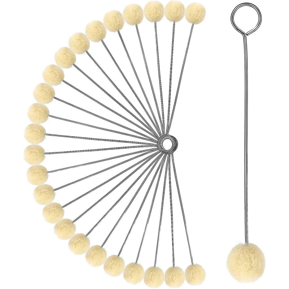 100 шт. аппликатор для окрашивания шерсти Daubers с длинной ручкой шарики инструменты