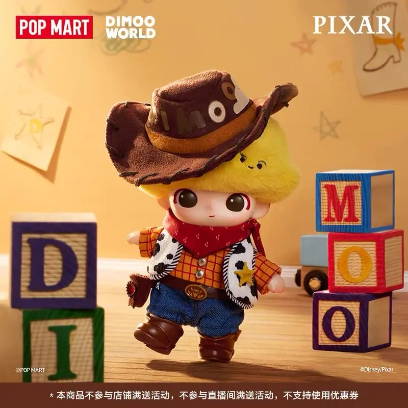 Фото POPMART DIMOO WORLD × PIXAR: Лимитированная коллекция, совместная серия, резиновая фигурка-сюрприз в закрытой коробке, милая игрушка-подарок, в наличии №1