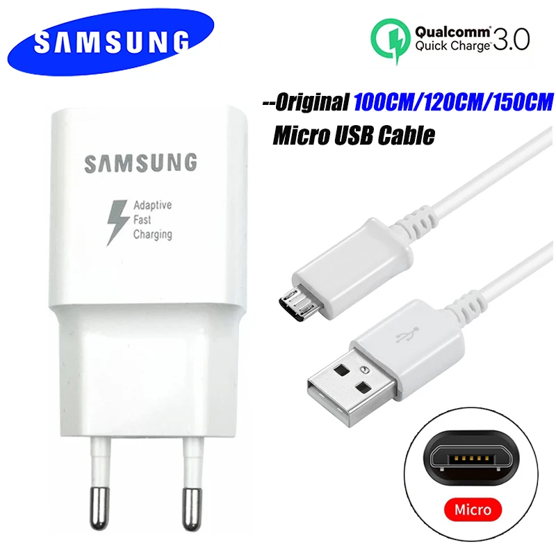 Оригинальное быстрое зарядное устройство Samsung QC 3 0 EU адаптер питания для быстрой