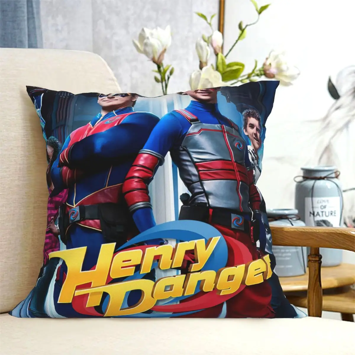 

Henry Danger Tv Show European Retro Pillowcase Home Bedroom Hotel Car Seat Decoration Pillowcase Wedding Gift