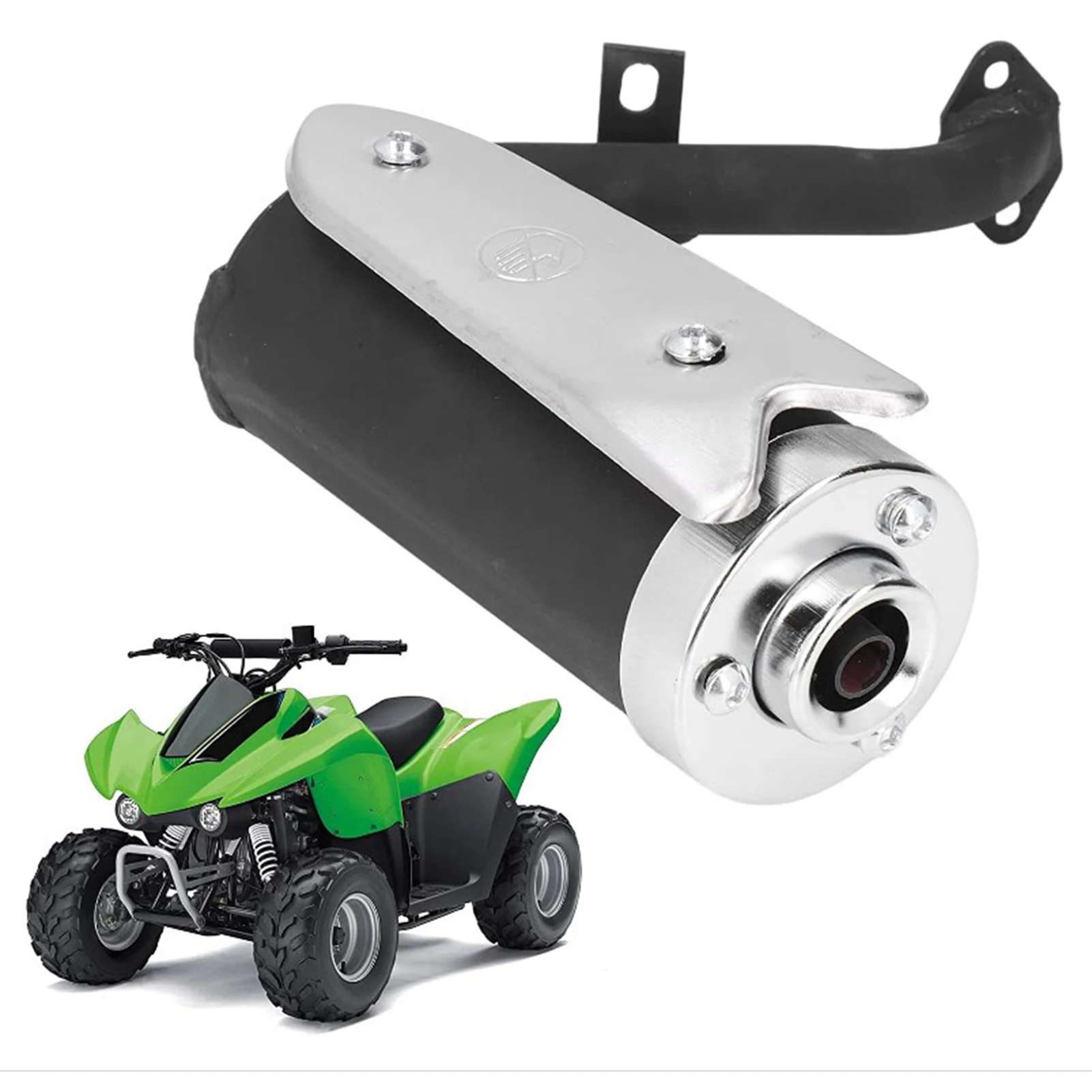 

Metal Scooter Exhaust Pipe 49cc 43cc Muffler Pipe Exhaust Pipe Compatible With Motorcycle Dirt Bike Street Bike Scooter ATV Quad