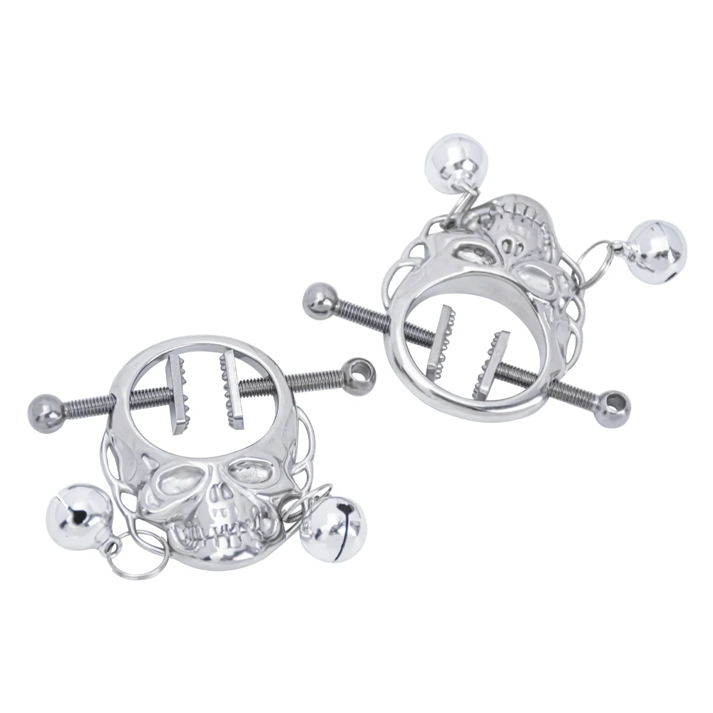 Регулируемые кольца для сосков с цепью из нержавеющей стали