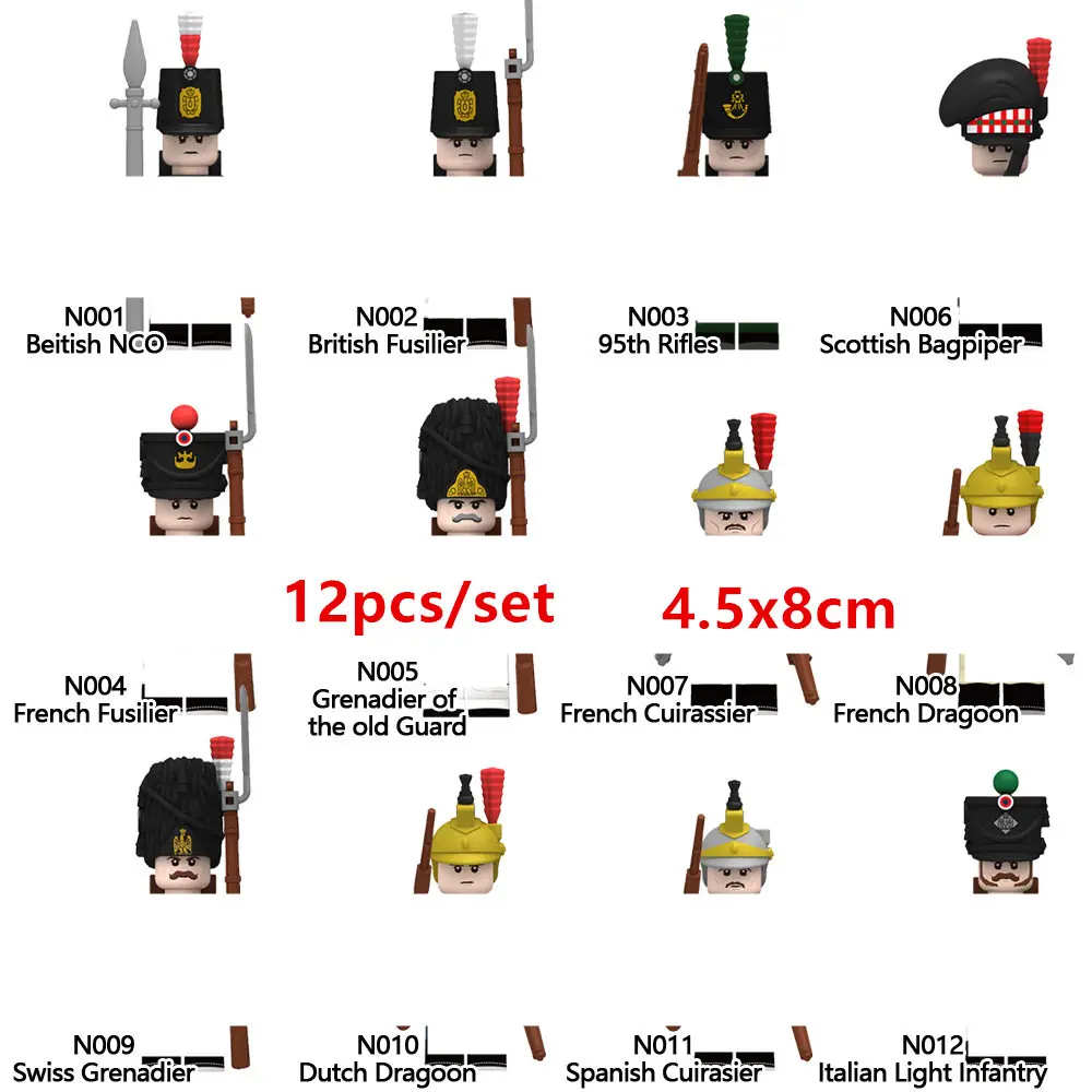 

Assemble French Soldier Building Blocks Model Educational Action Figures Mini Toys For Children Gifts