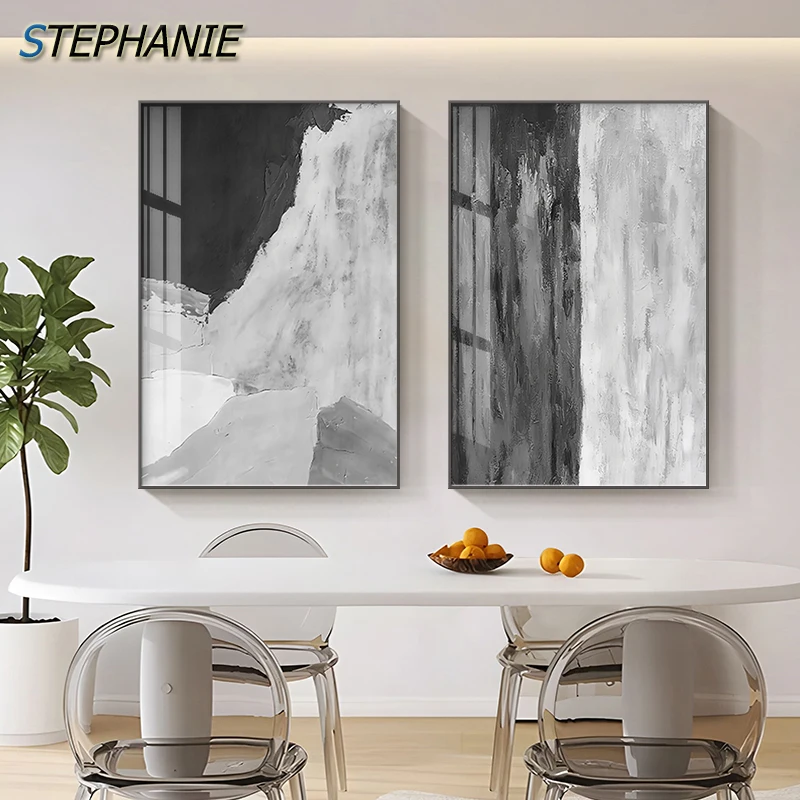 

Abstract Minimalist Black and White Pictures Industrial Style Canvas Painting Wall Art Posters Prints Home Decor for Living Room