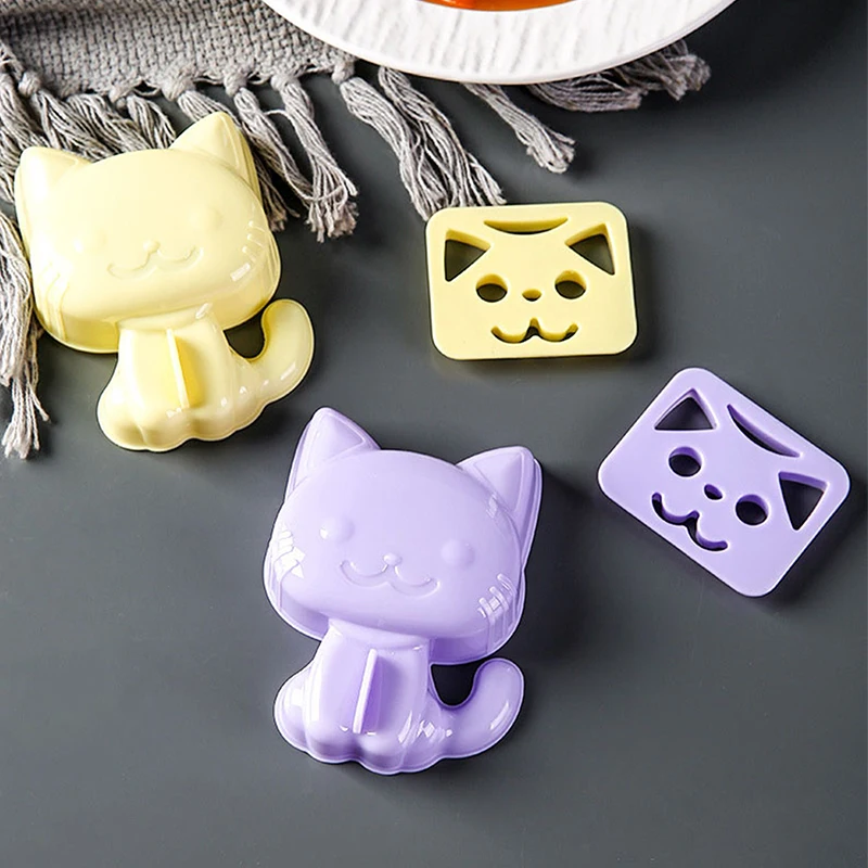 

1Set Cartoon Animals Sushi Mold DIY Sandwich Rice Ball Mold Baby Kids Breakfast Mold Sushi Bento Accessories Kitchen Gadgets