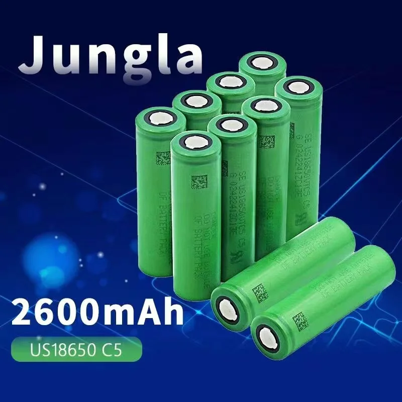 

2023 10Pieces 3.7 V Volt Rechargeable US18650 VTC5 2600mAh VTC5 18650 Battery Replacement 3.7V 2600mAh 18650 Batteries