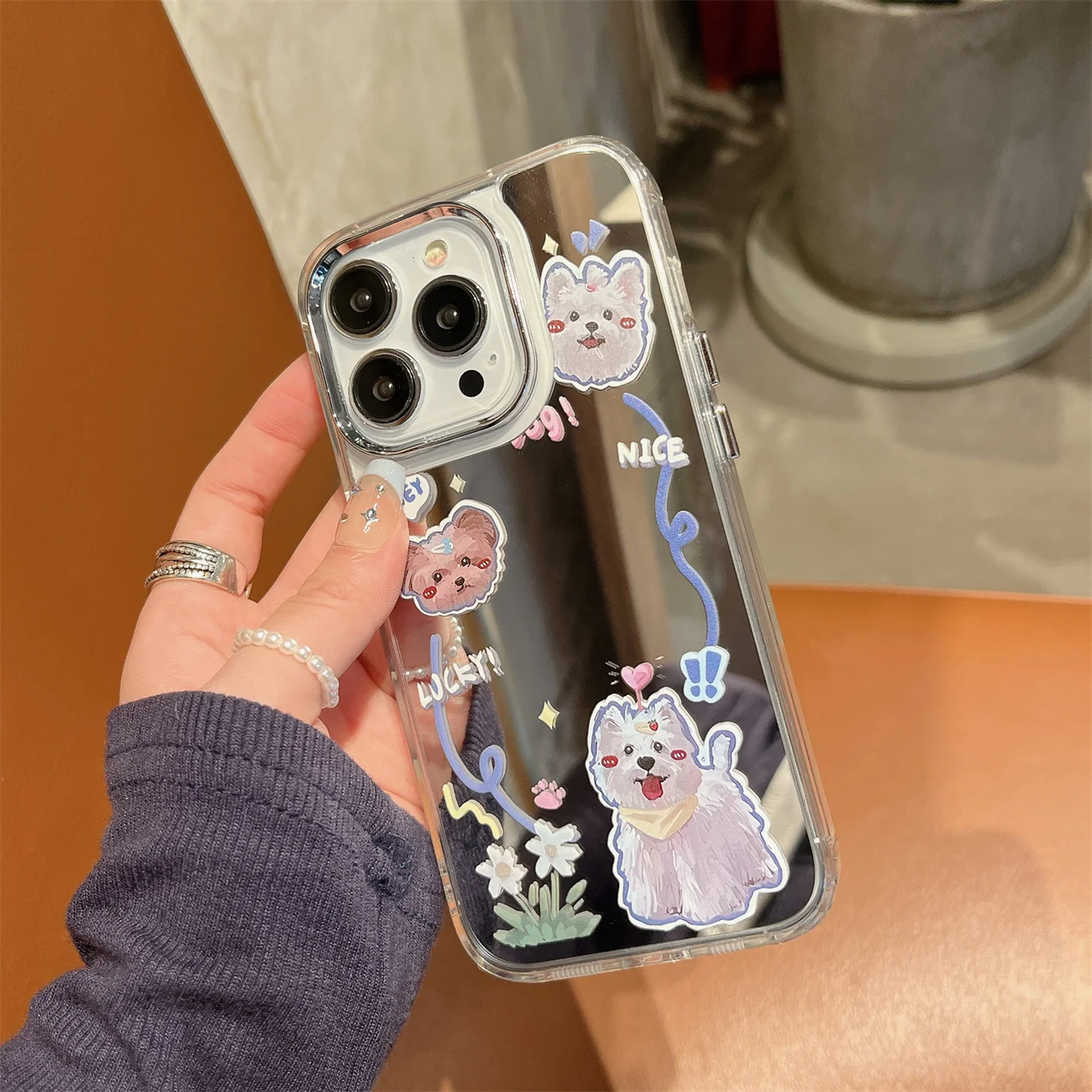 

| Fashion | Puppy Pattern | ipone14por iPhone13case iPhone12 iPhone11 case | Anti-fall Protective Case |