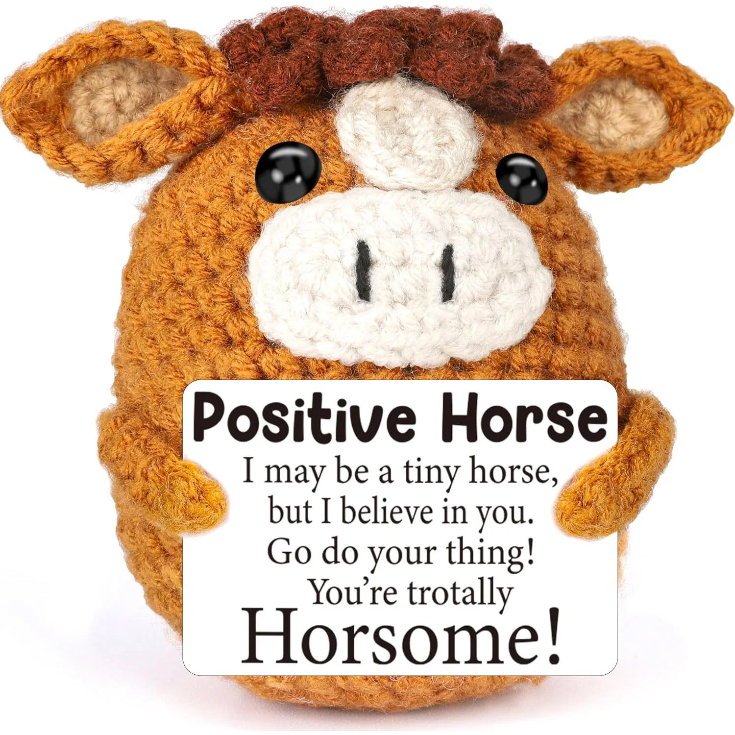 

Вязаная кукла-лошадь