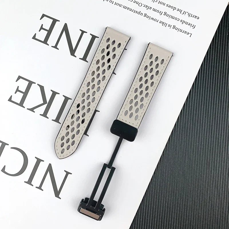 Кожаный ремешок для часов Samsung Galaxy Watch 6 Huawei GT