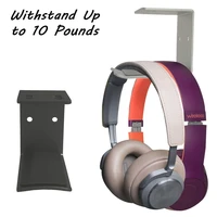 aluminum headphone stand hanger sourceton headset holder mount black and silver and red with strong adhesive tape and screws