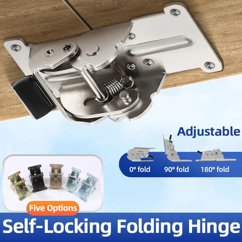 

4pcs 90 Degree Self-Locking Folding Table Hinges Feet For Table Chair Extension Tables Foldable Self-Locking Feet Hinges
