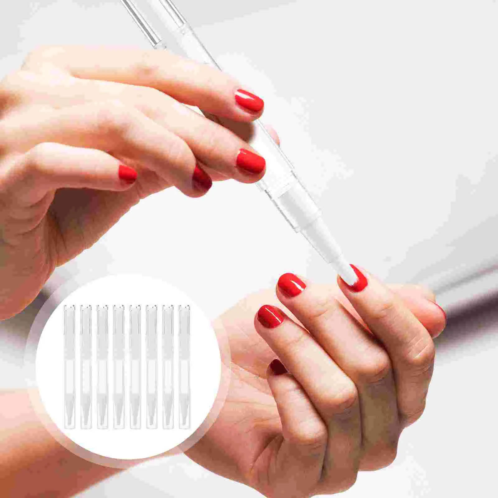 

21 Pcs Transparent Pen Miss Lash Containers Manicure Accessories Empty Nail Oil