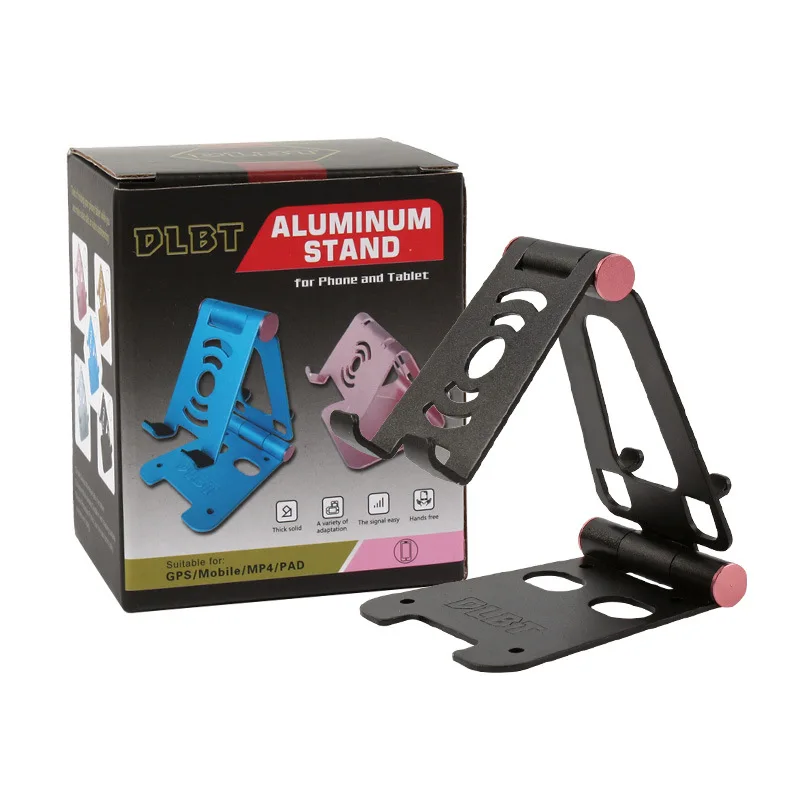 

Sturdy Metal Foldable Phone and Computer Stand, Multi-Functional Desktop Tablet Holder