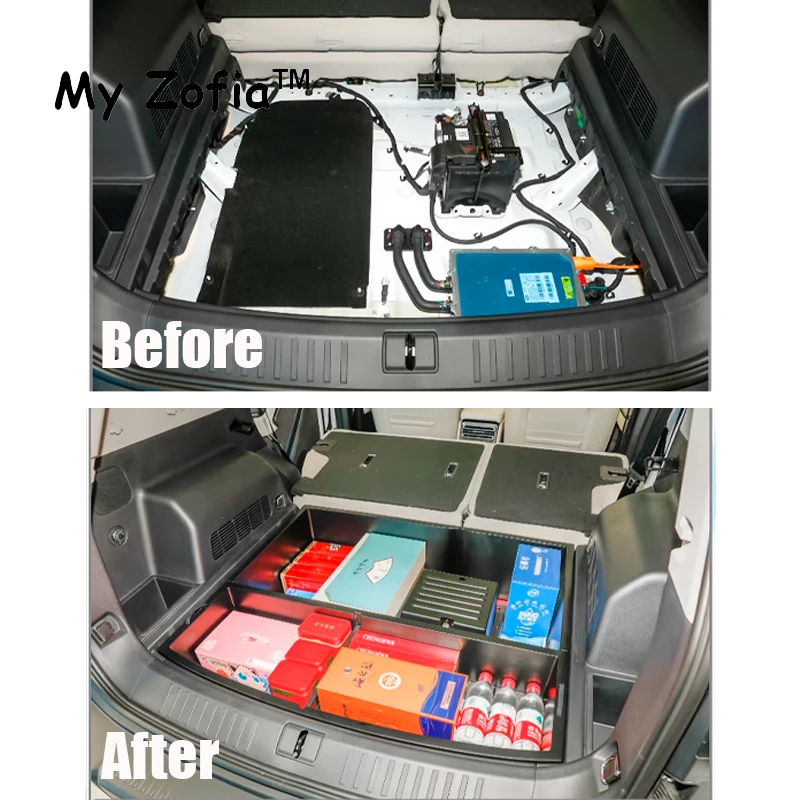 Для Chery Jetour T1 2024 2025 2026 органайзер для багажника автомобиля расширяющаяся коробка