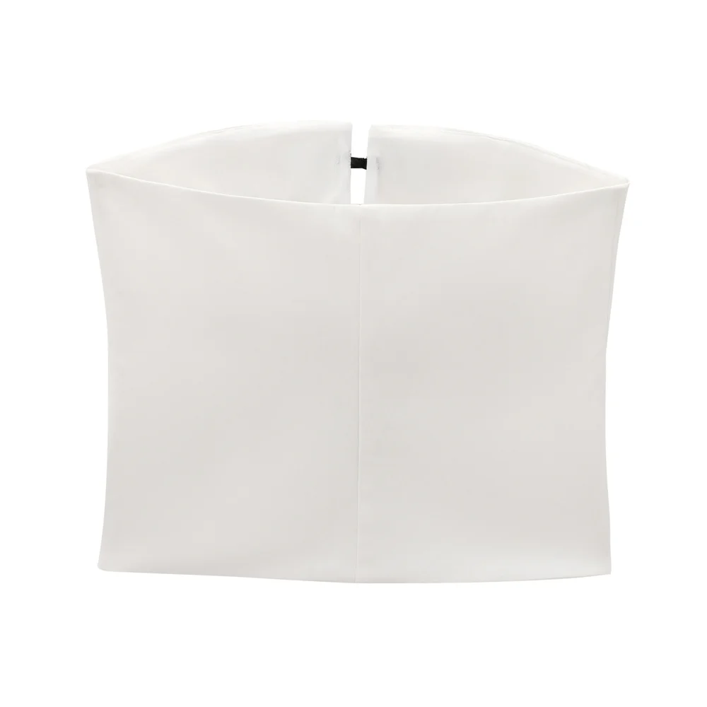 UNIZERA 2024 Летняя Женская Приталенная Майка С Открытой Спиной На Одно Плечо Бюстье